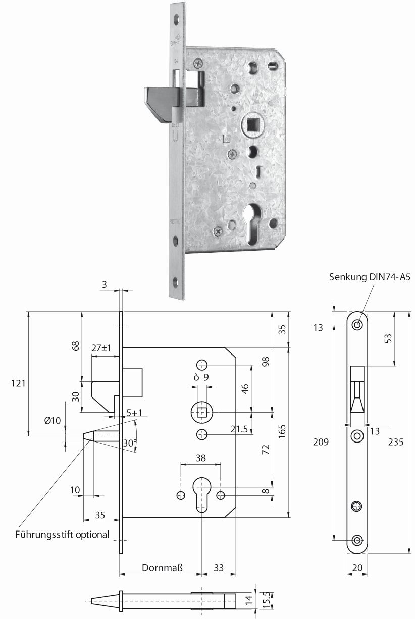 Artikelbild 1 des Artikels BMH Schiebetürschloss 1004/55 mm PZ/9 mm BMH Schiebetürschloss 1004/55 mm PZ/9 mm