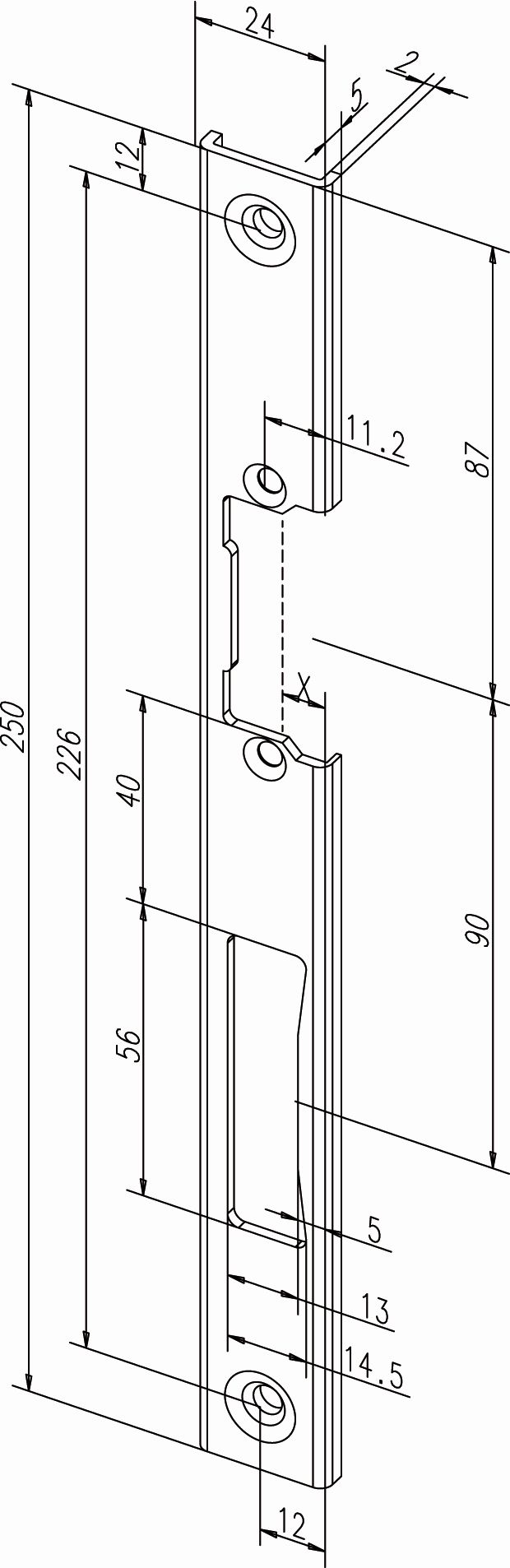 Artikelbild 1 des Artikels U-Pofil Schließblech 391 HZ-U Niro Din links U-Pofil Schließblech 391 HZ-U Niro Din links
