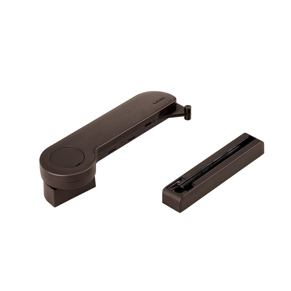 Türdämpfer braun, mit Zuhaltung, Türgew. 15-40 kg