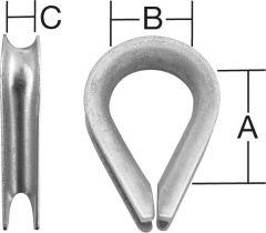 Artikelbild 1 des Artikels Seilkausche verzinkt bis 10 mm Vormann Seilkausche verzinkt bis 10 mm Vormann