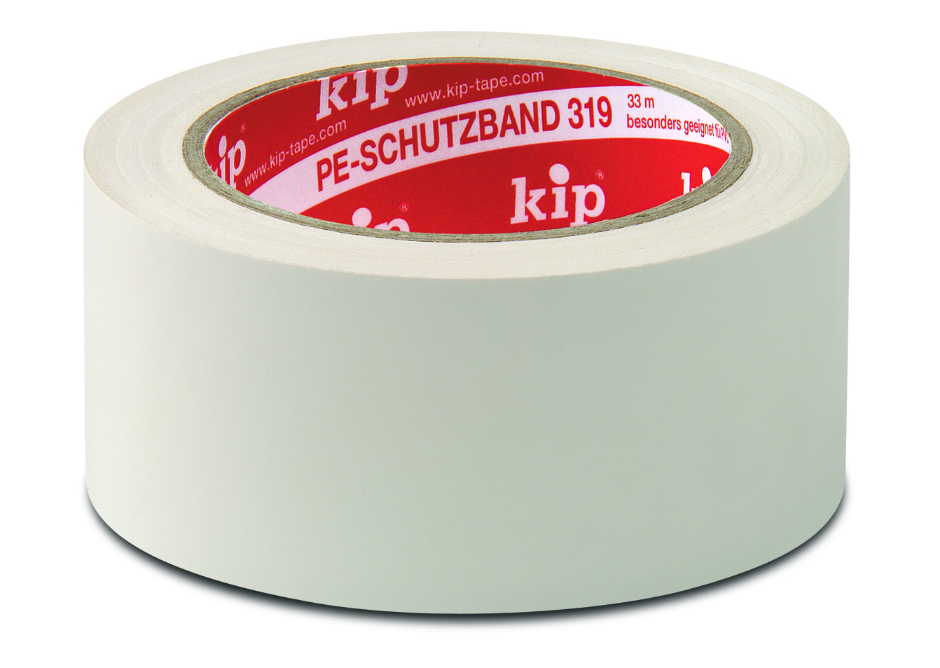 Kip 319 PE-Schutzband 30mm x 33m glatt weiß
