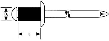 Artikelbild 1 des Artikels Gesipa Blindniet A2/ VA 4,0x14 mm flachrdk. Gesipa Blindniet A2/ VA 4,0x14 mm flachrdk.