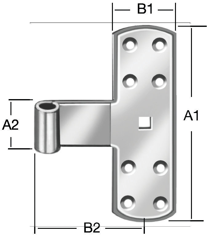 Kreuzband Dorn 13mm Platte 160x50 mm verzinkt