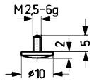 Käfer Messeinsatz HM 10,0mm