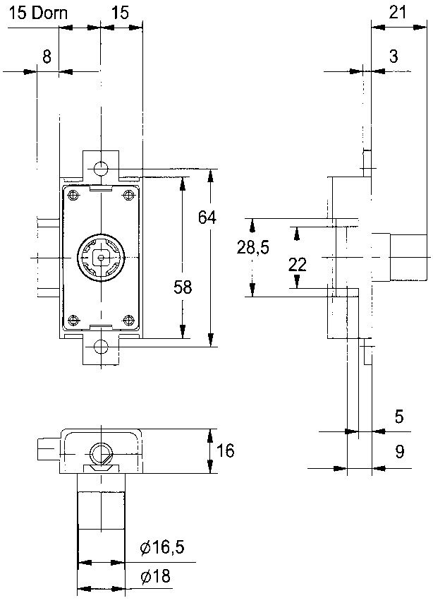 Artikelbild 2 des Artikels JuNie Drehstangenschloß SYSTEM FURORE 8503