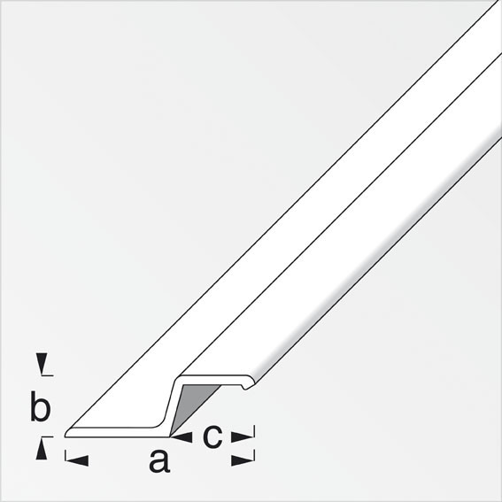 Artikelbild 2 des Artikels alfer Alu Griffprofil 40x13x18x2,0mm, Lg. 1000mm