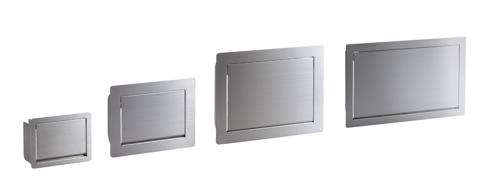 Artikelbild 1 des Artikels Edelstahl Mehrzweckklappe, Außenmaße 218 x 164mm, Edelstahl Mehrzweckklappe, Außenmaße 218 x 164mm,