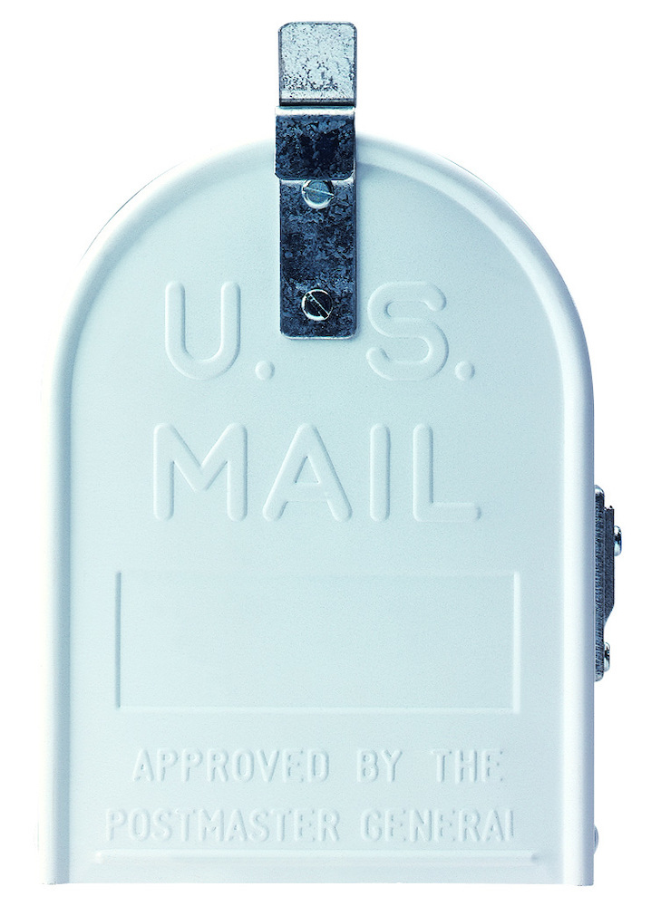 Burg US-Mailbox 891 W weiß