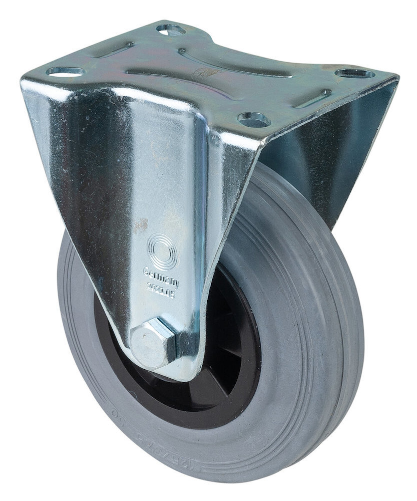 Artikelbild 4 des Artikels Bockrolle Ø125mm Gummi grau Bauhöhe 155mm