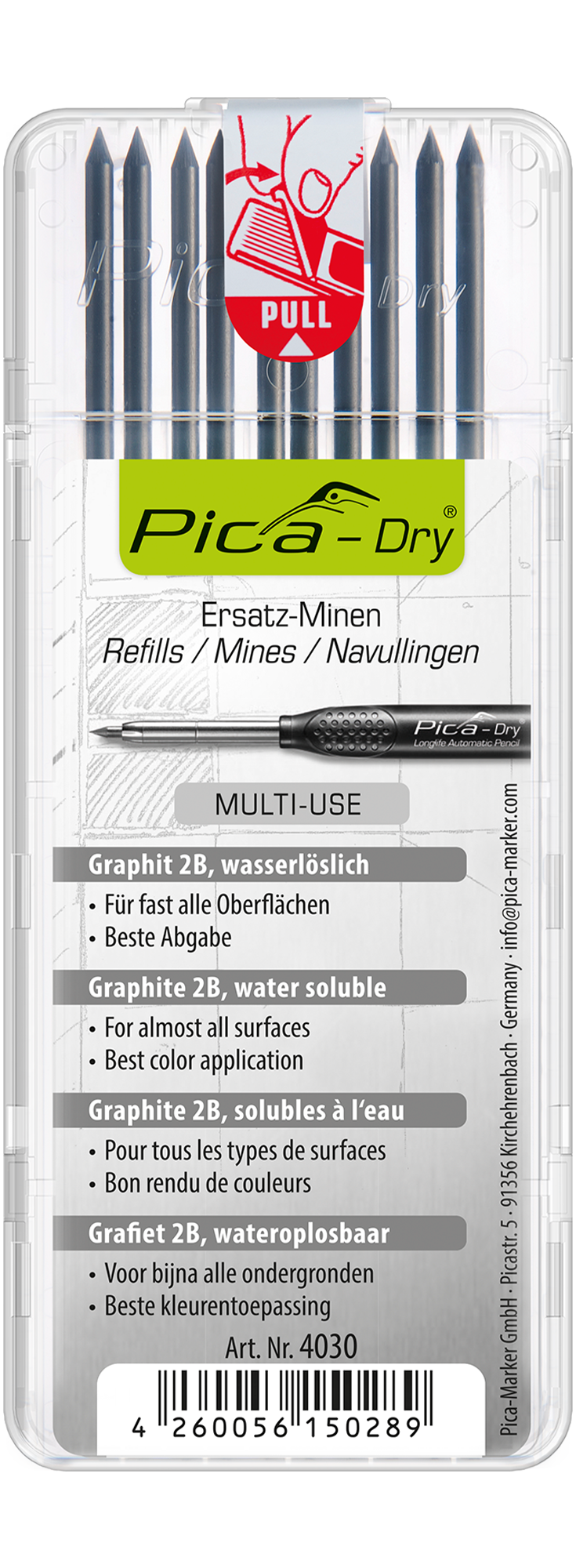 Pica Dry Multi-Use Graphitminen 2B