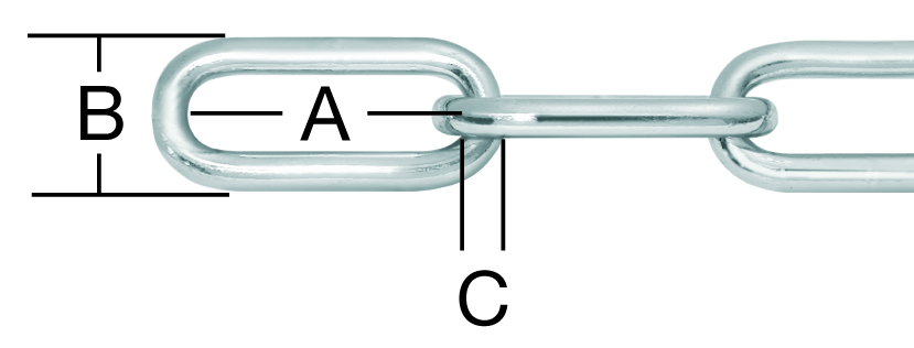Artikelbild 1 des Artikels Stahlkette 5685/C   6x42x22,8 mm galv.-vz. Stahlkette 5685/C   6x42x22,8 mm galv.-vz.