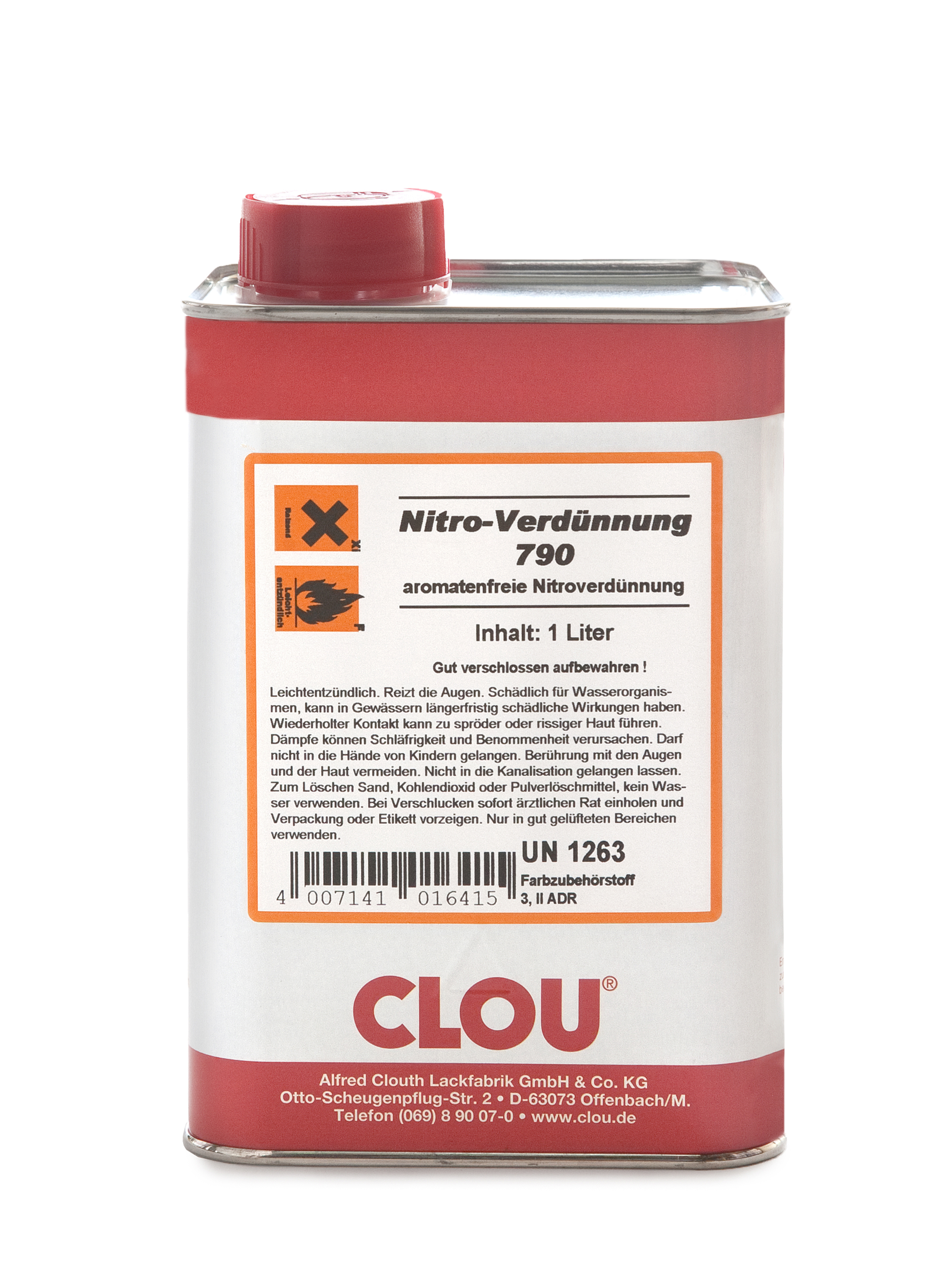 CLOU Nitro-Verdünnung 790 Kanne a 1 ltr