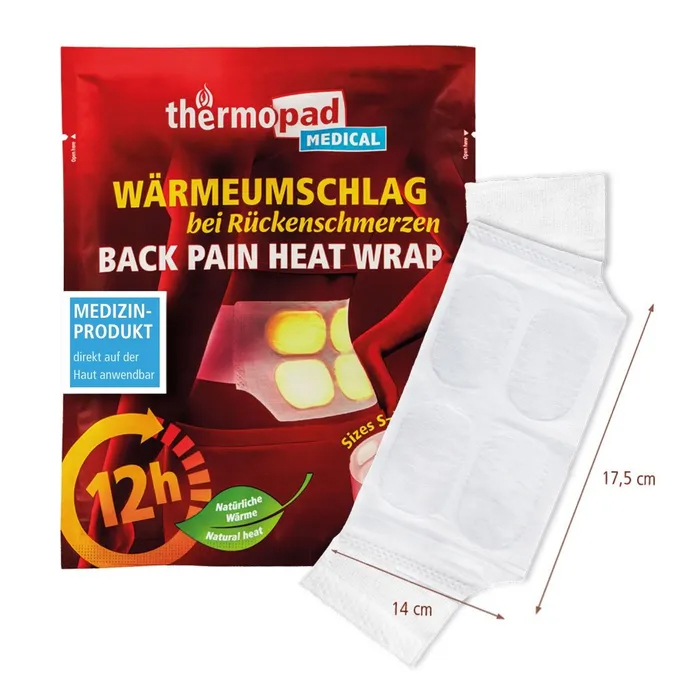Thermopad Wärmeumschlag bei Rückenschmerzen