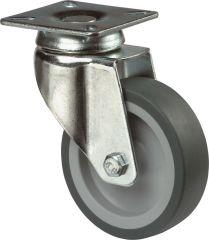 Artikelbild 2 des Artikels Apparate-Lenkrolle Ø100mm Gummi grau Bauhöhe 137mm