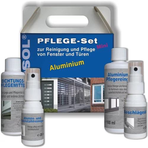 FENOSOL Mini Pflegeset für Alu-Fenster und Türen