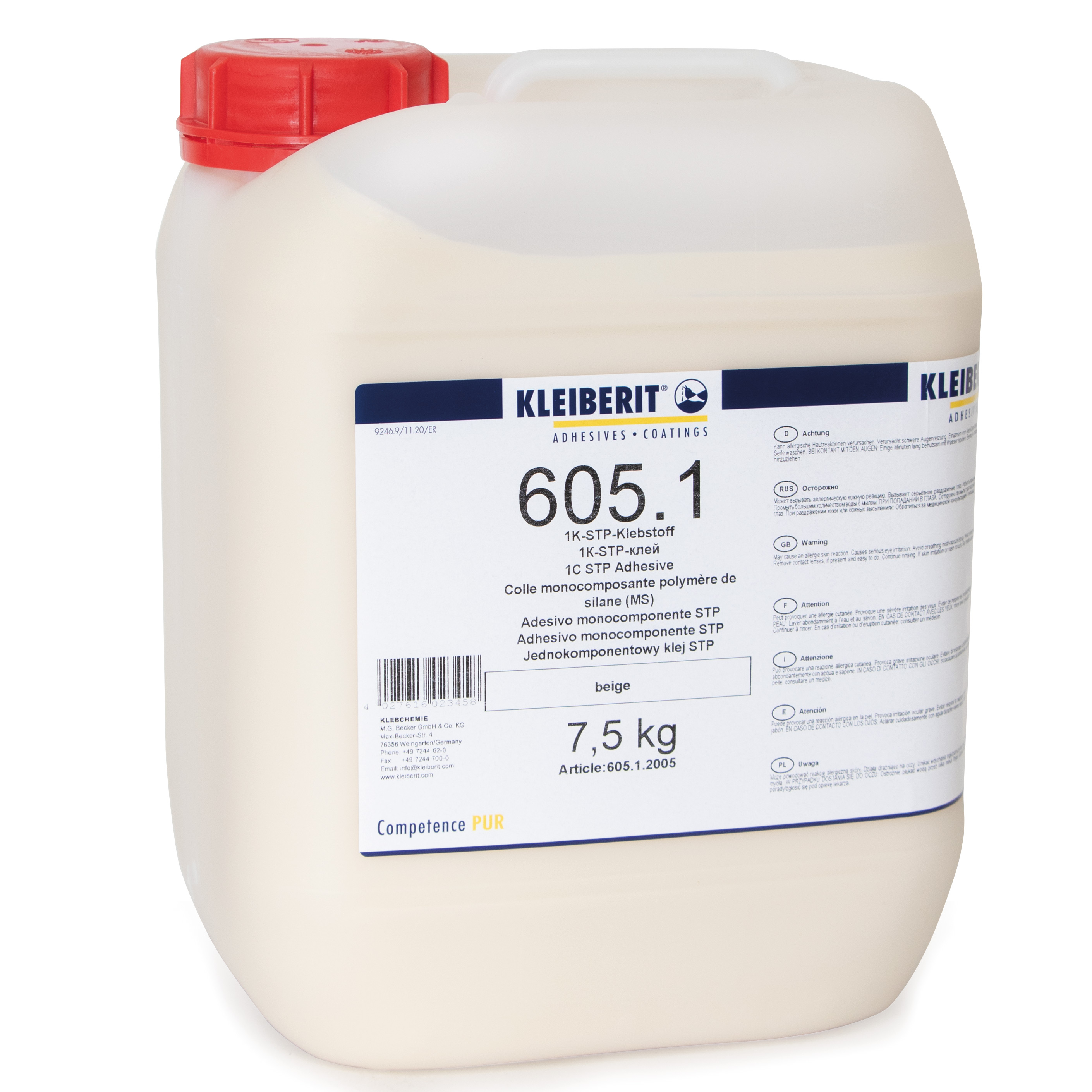 KLEIBERIT STP-Kleber flüssig 605.1 /Kanister 7,5kg