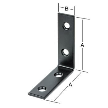 Artikelbild 1 des Artikels Stuhlwinkel 40 x 40 x 15mm, Stahl schwarz, Stuhlwinkel 40 x 40 x 15mm, Stahl schwarz,