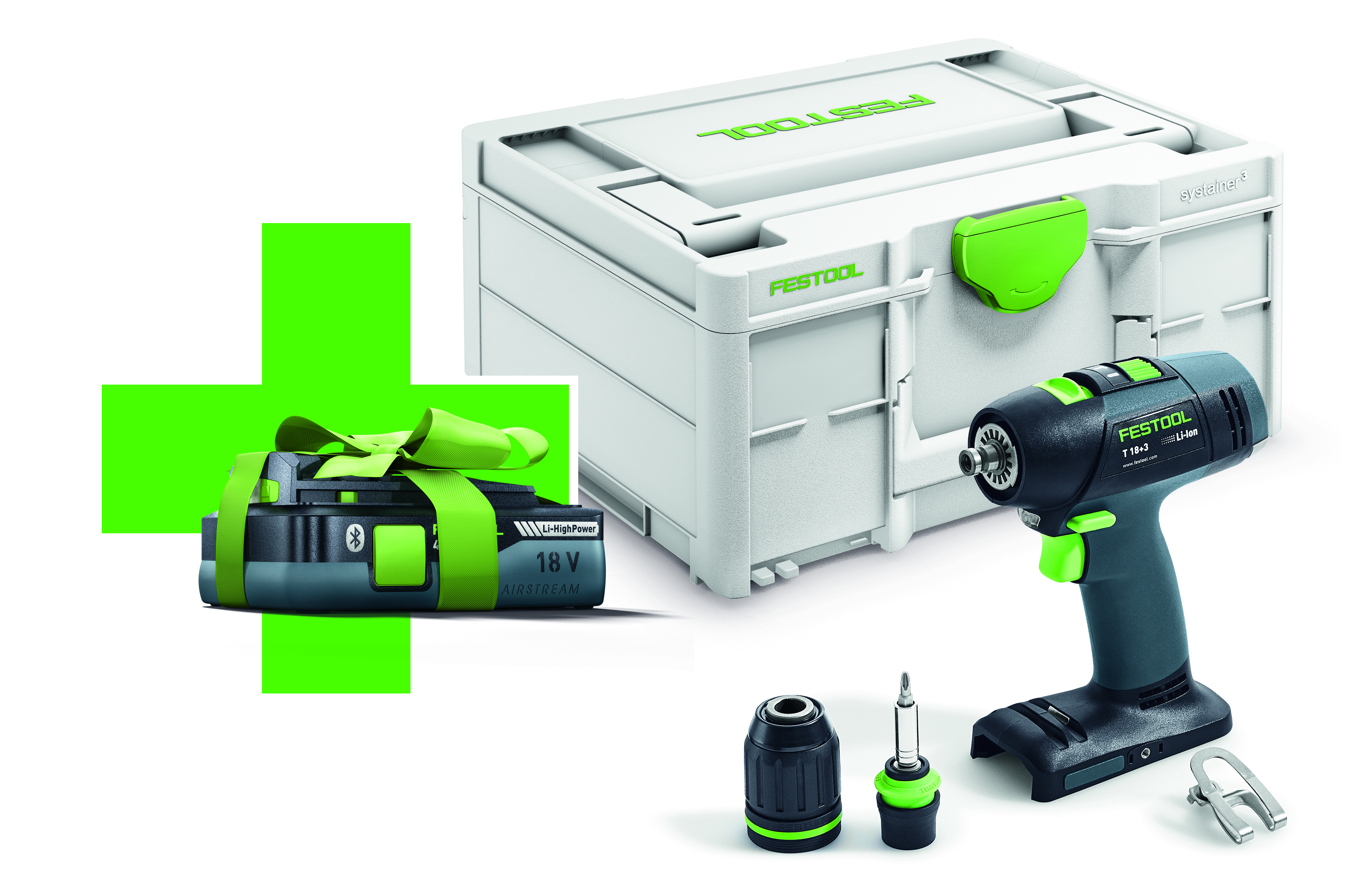 Festool Akku-Bohrschrauber T 18+3 Basic