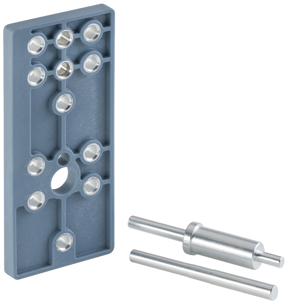 Artikelbild 1 des Artikels Bohrlehre Kunststoff 4861 mit Stahlbuchsen Bohrlehre Kunststoff 4861 mit Stahlbuchsen