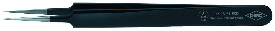 Knipex ESD-Pinzette 110mm gerade, feine Spitzen