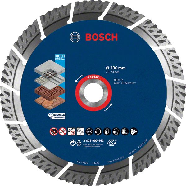 Bosch Expert Diamanttrennscheibe 230x22,23x2,4x15m