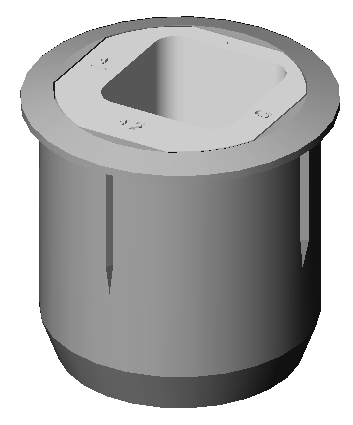 Artikelbild 1 des Artikels KFV Bodenbuchse verstellbar DZM 8028-4V KFV Bodenbuchse verstellbar DZM 8028-4V