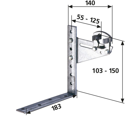 Doppelhalterung Fenstermontage