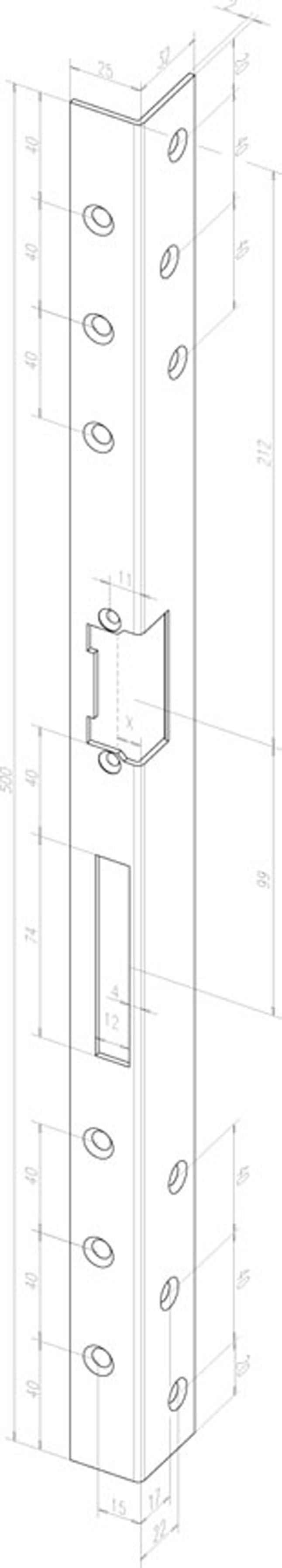 Artikelbild 1 des Artikels Sicherheitsschließblech 312 SiiW Din rechts Sicherheitsschließblech 312 SiiW Din rechts