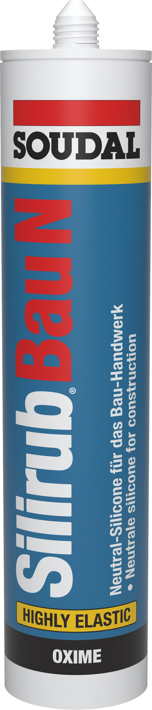 Soudal Silikon Silirub Bau N grau