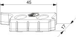 356298 MM Hebeteil 18 mm Eurofalz rechts