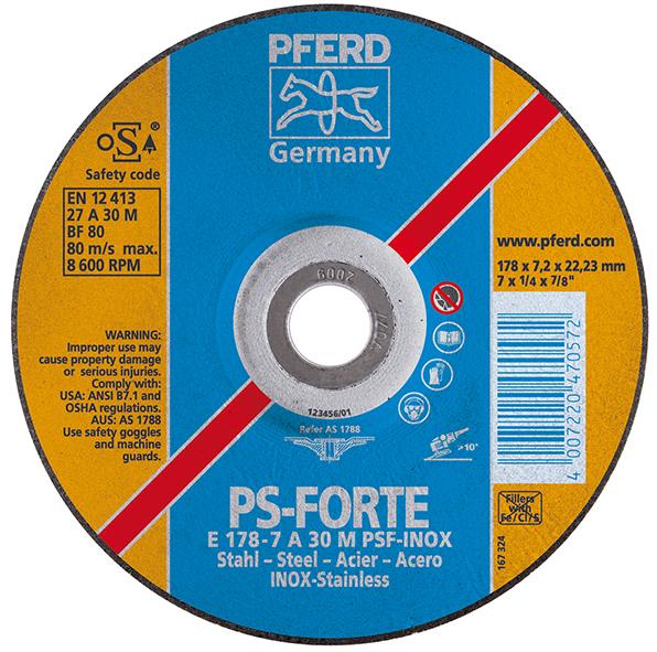 Pferd Schruppscheibe PS-Forte-Inox 230x8,3x22,23mm