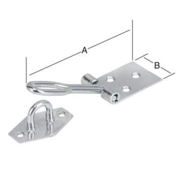 Drahtüberfalle 100 x 30mm hell verzinkt