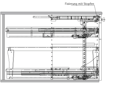 Konstruktionszeichnung CAD 1:1 Schreibtisch