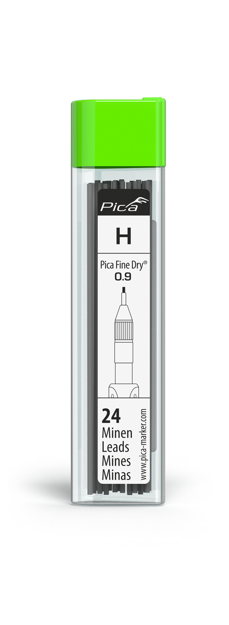 Pica Fine-Dry Minen-Set H, 24 Stück