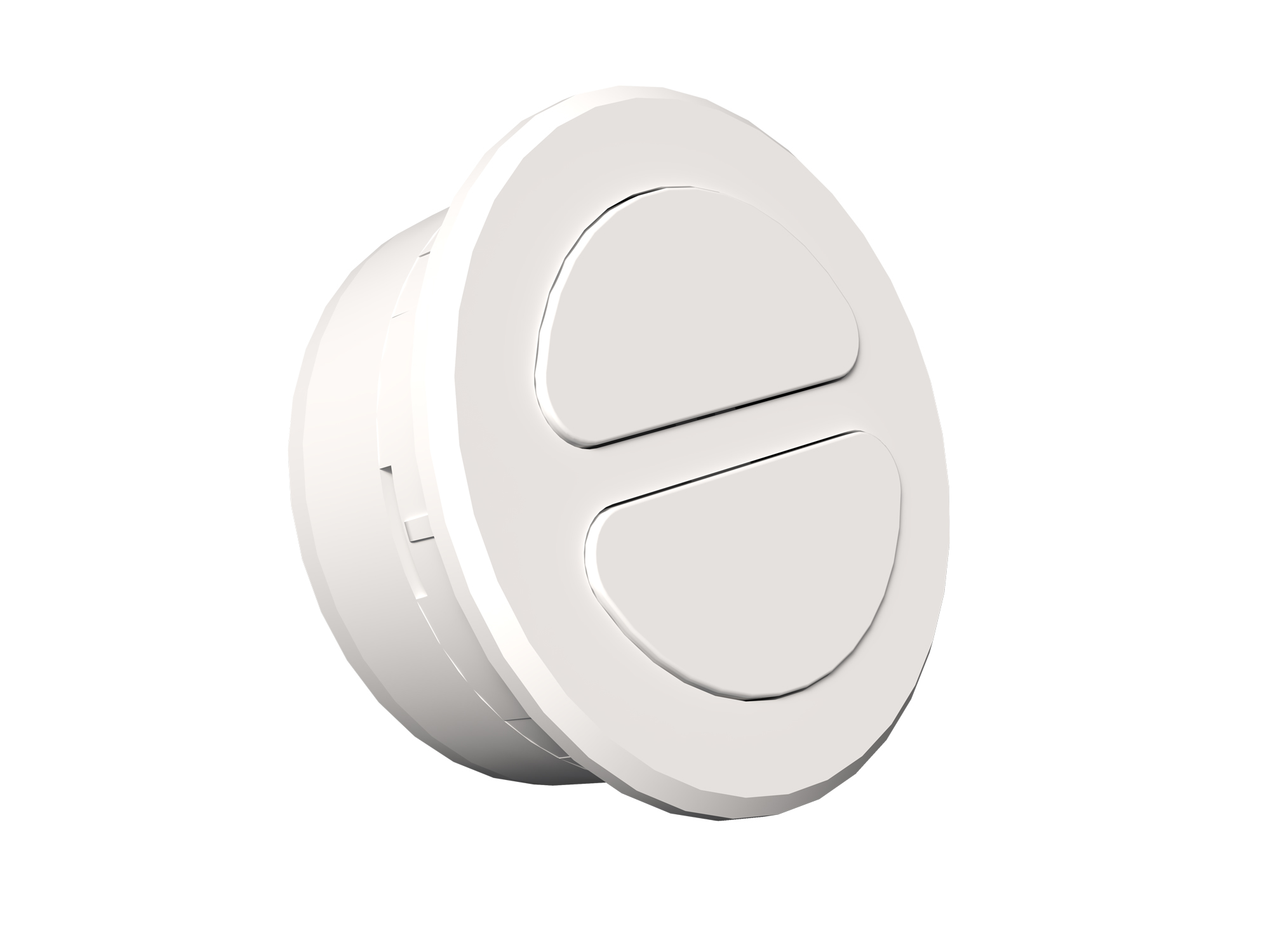 LED 2-Wege Piezo-Einbau-Funkschalter weiß