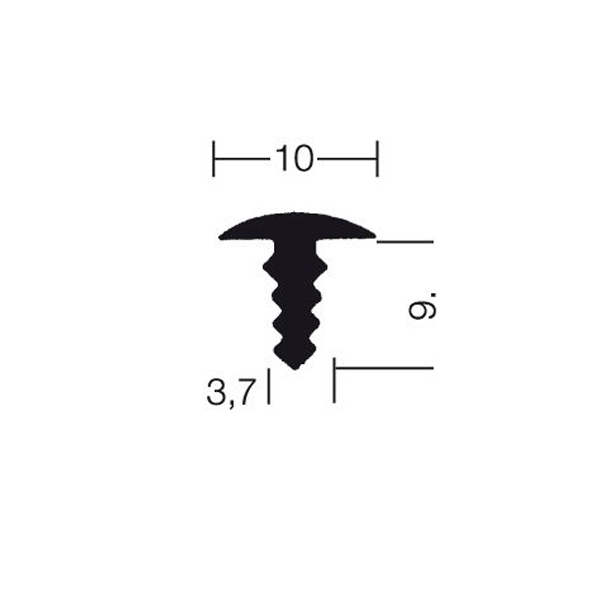Artikelbild 1 des Artikels Antirutschprofil aus PVC Nr. 4195 hellgrau Antirutschprofil aus PVC Nr. 4195 hellgrau