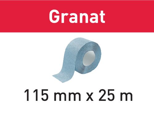 Festool Granat Schleifrolle 115mm x 25m K320