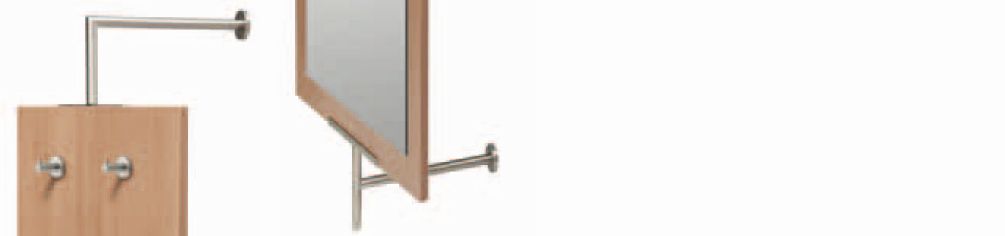 Artikelbild 1 des Artikels Garderobenbausatz drehbar, Edelstahl, für Holz- Garderobenbausatz drehbar, Edelstahl, für Holz-