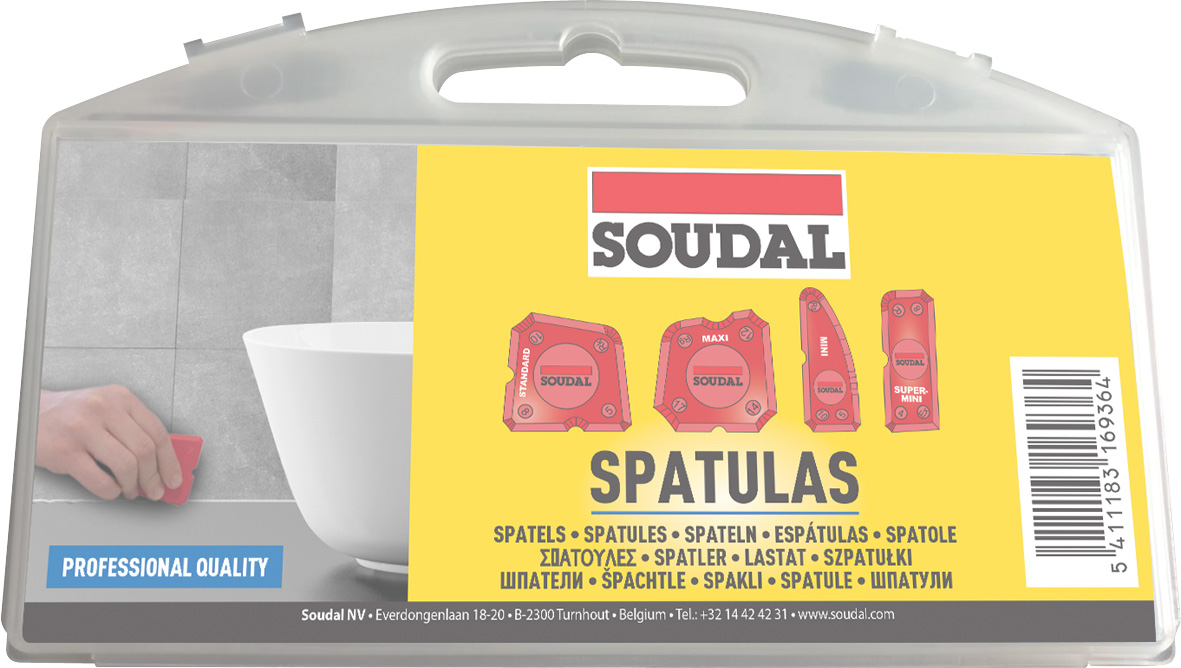 Soudal Glättspachtelset 4-tlg. 153314