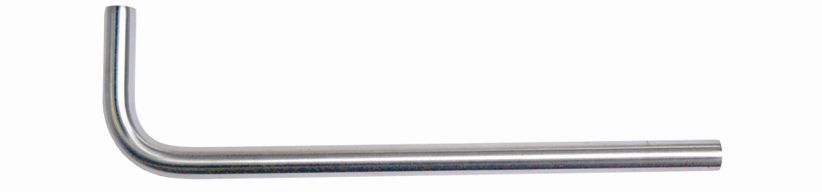 Edelstahl Garderobenbügel L-Form, Länge 225mm