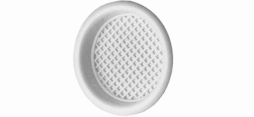 2263900.jpg Lüftungssieb Kunststoff rund 40 mm - braun
