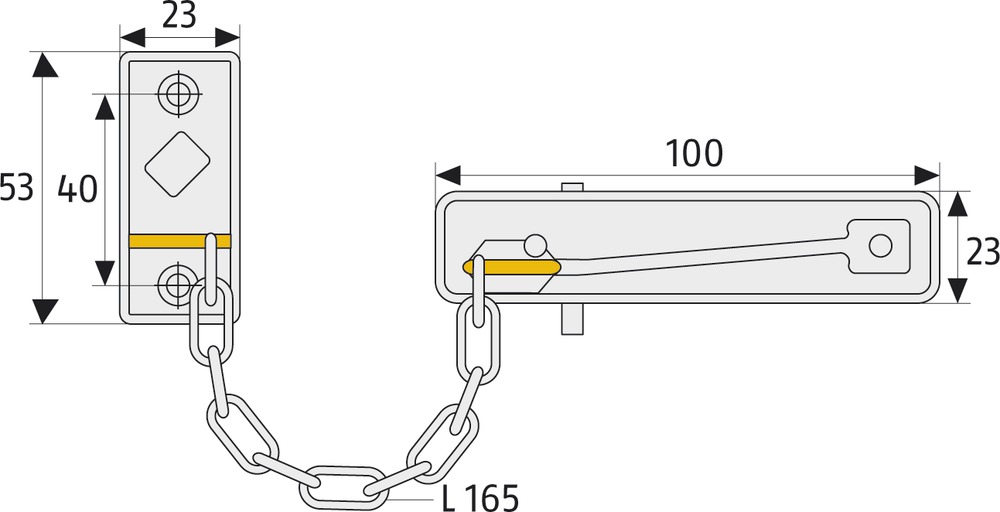 Artikelbild 2 des Artikels Abus Türkette SK 69 M SB messingfarbig