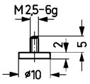 Käfer Messeinsatz Stahl 10,0mm