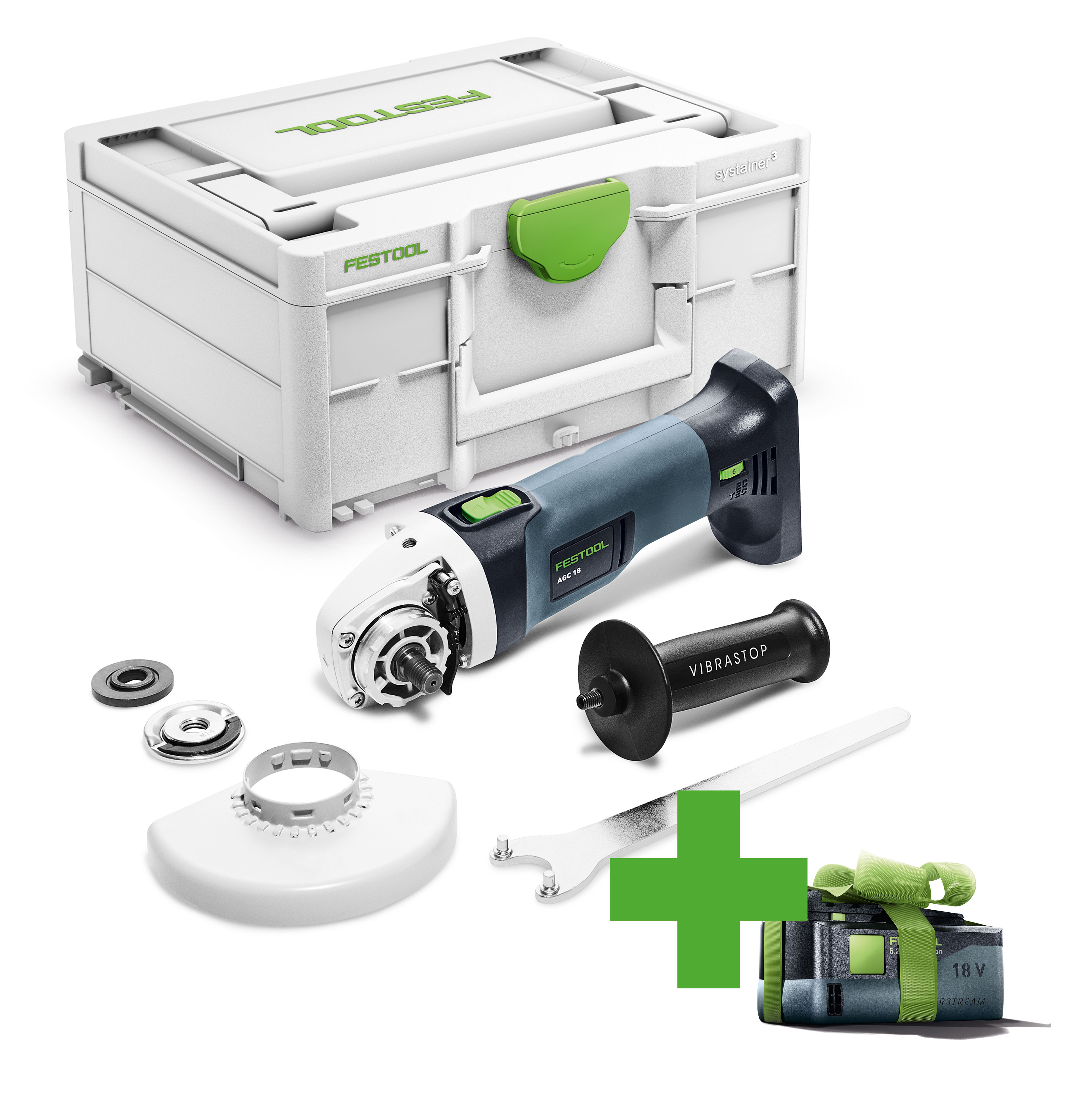 Festool Akku-Winkelschleifer AGC 18-125 EB-Basic