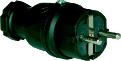 Schutzkontaktstecker 2-polig 16 A 250V IP20 Schuko