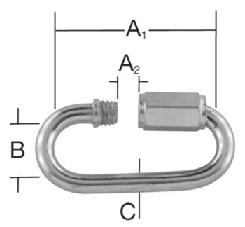 Rapidglied 10,0 mm hell verzinkt