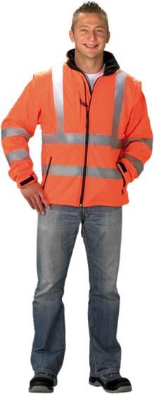 Warnschutzjacke Softshell Gr. L orange