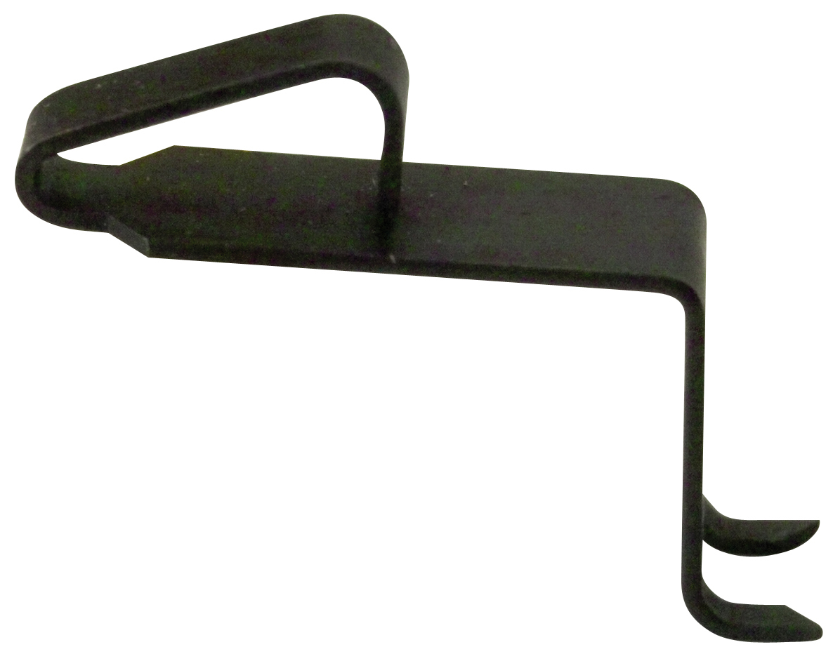 Haken zu Schrankfeder gebläut, Länge 32/7mm