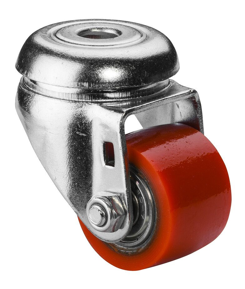 Artikelbild 1 des Artikels Kompakt-Lenkrolle, Ø35mm Polyurethan Bauhöhe 58mm Kompakt-Lenkrolle, Ø35mm Polyurethan Bauhöhe 58mm