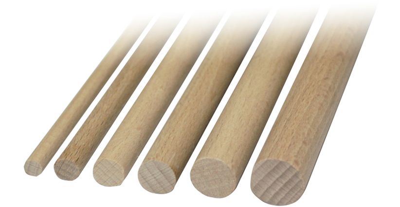 Artikelbild 1 des Artikels facett Buche-Rundstab glatt 10x1000 mm facett Buche-Rundstab glatt 10x1000 mm